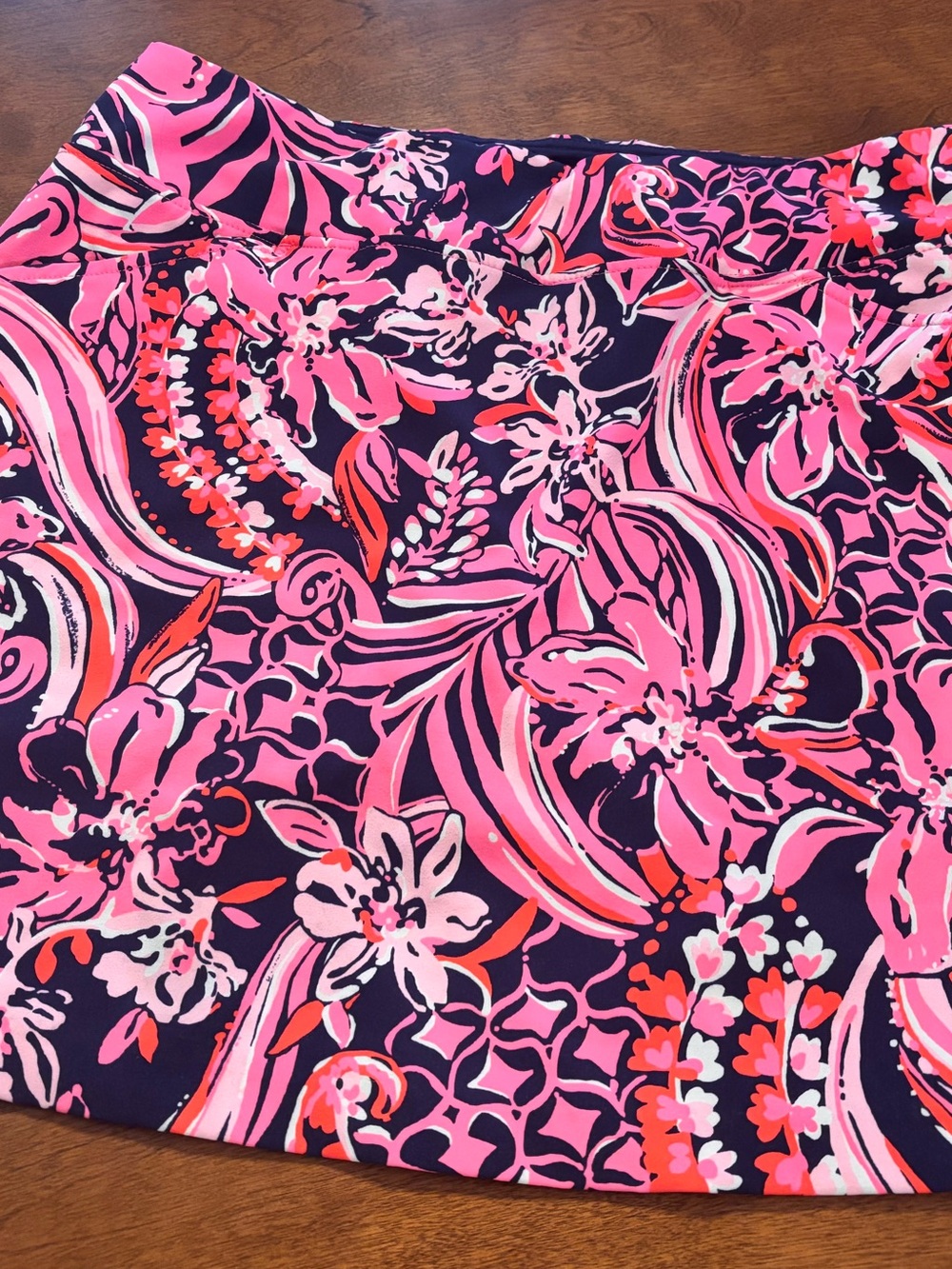 Lilly Pulitzer Pink & Navy Floral Mini Skort